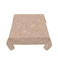thumbnail image 1 of Zufioo Beige Sparkling Glitter Print Square Decorative Tablecloth, Wrinkle-resistant, Waterproof and Oil-resistant Tablecloth Coffee Table Cloth, Suitable for Restaurants-54"x54", 1 of 8