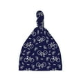 thumbnail image 1 of Zufioo Bicycle1 Baby Beanie Hats Soft Knotted Caps for Infant Baby Girls Boys Caps 0-6 Months, 1 of 5