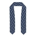 thumbnail image 1 of Zufioo Blue Gingham Buffalo Check Print Graduation Shawl Ribbon, Graduation Ribbon for Male and Female Graduates-Flattened, 1 of 7