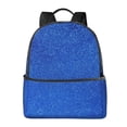thumbnail image 1 of Zufioo Blue Glitter Print Fashion Large Capacity Backpack, Zippered Multi-compartment Travel Work Campus Lightweight Backpack, Unisex, 1 of 5