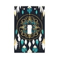 thumbnail image 1 of Zufioo Boho Dreamcatcher Print Switch Wall Plate, Dustproof and Heat-resistant Decorative Wall Switch Cover, Suitable for Residential and Commercial Areas-Mid-size, 1 of 8