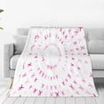 thumbnail image 1 of Zufioo Breast Cancer Awareness (4) Fleece Blanket Queen Size,Plush Bed Blanket,Ultra Soft Throw Blanket,Plush Fuzzy Cozy Blanket Perfect for Bed,Couch-40"x30", 1 of 7