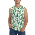 Zufioo Cactus Plants1 Men's Tank Top,Men's Sleeveless Muscle Shirts