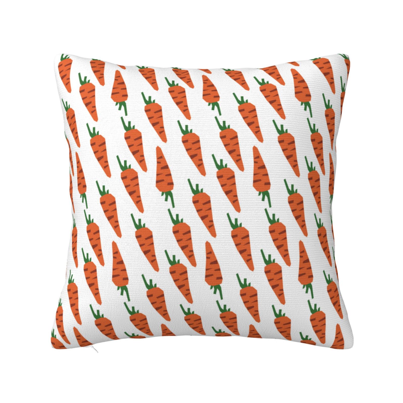 Zufioo Carrot Decorative Throw Pillow Covers Home Decor,Sham Covers