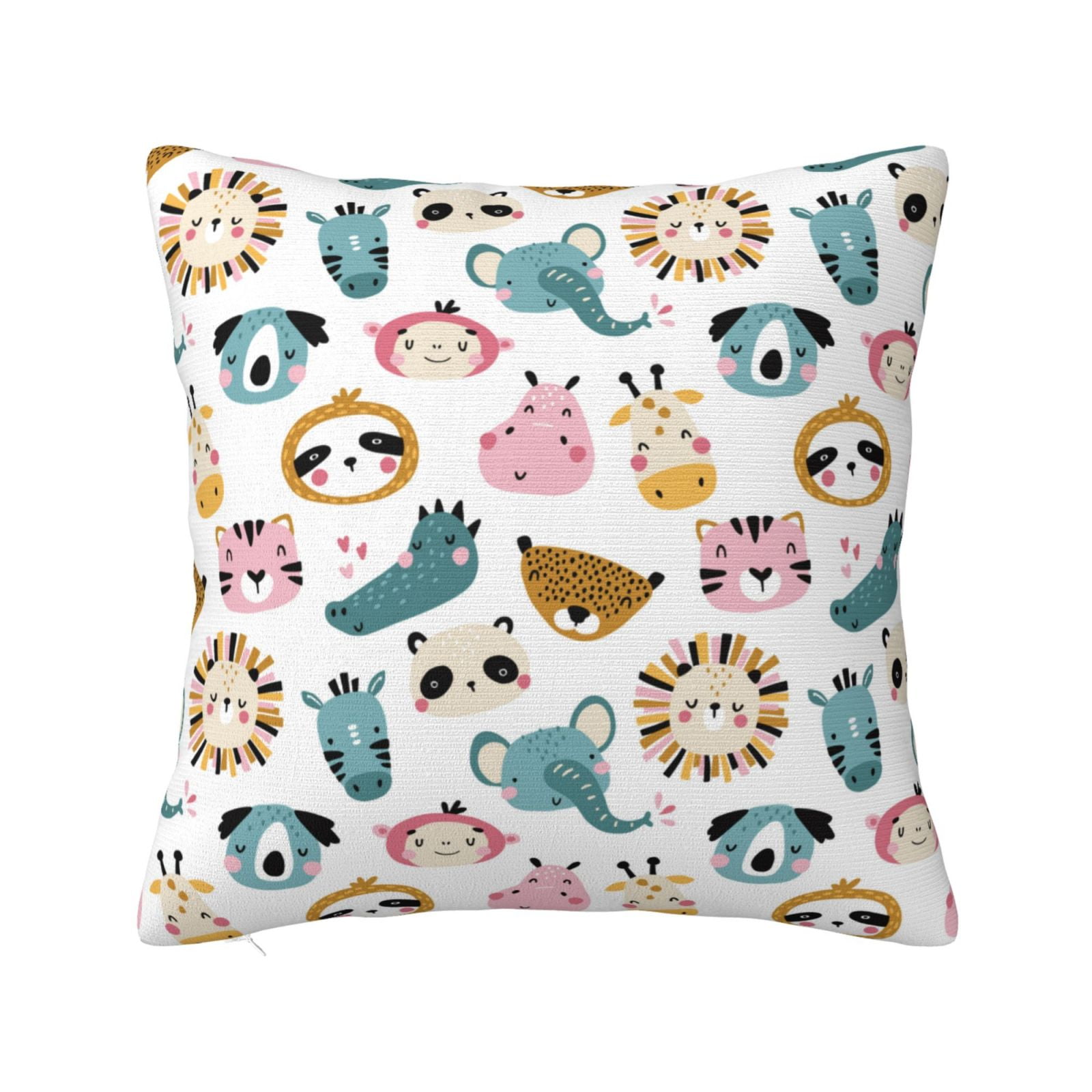 Zufioo Cartoon Animals Decorative Throw Pillow Covers Home Decor,Sham