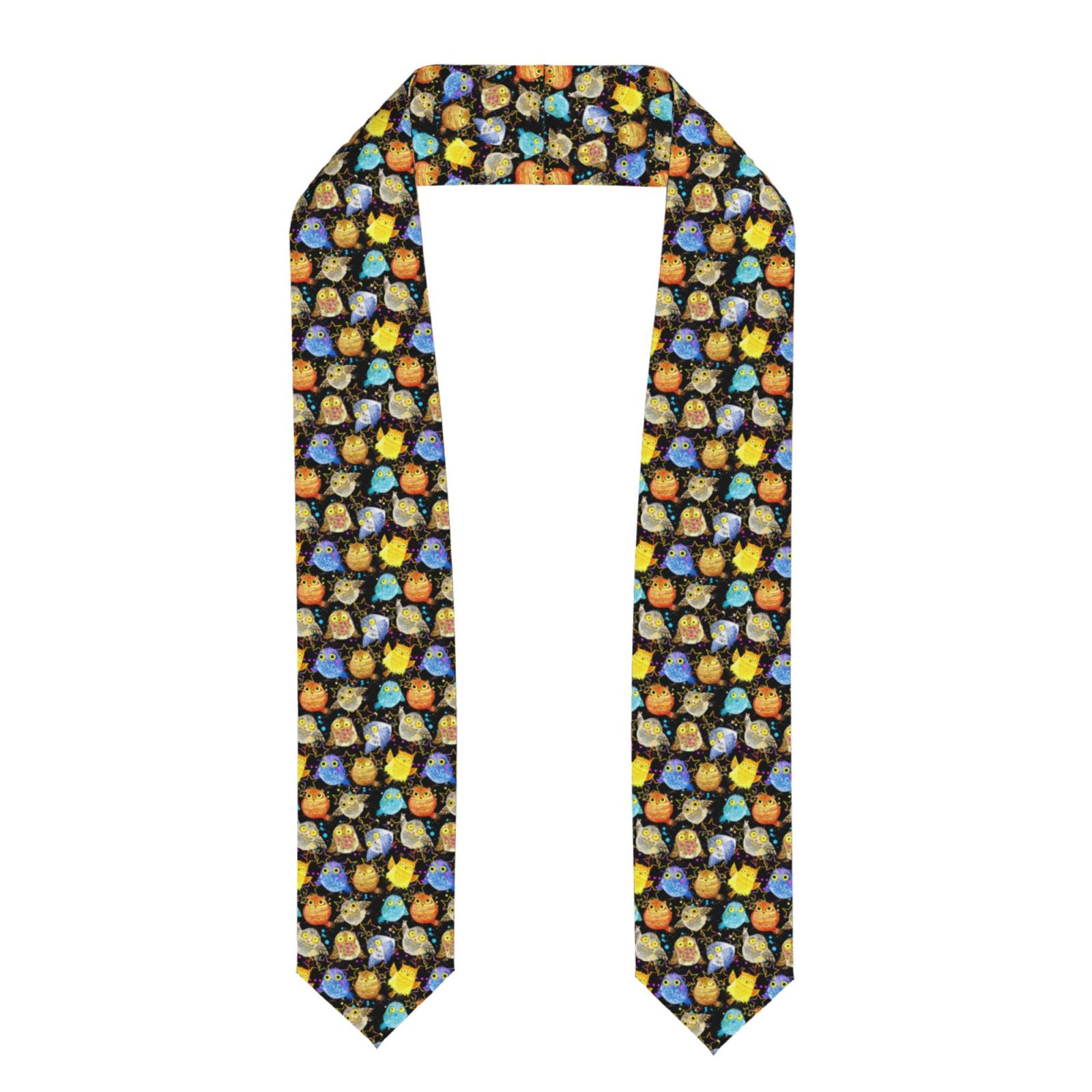 Zufioo Cartoon Bird Owl Print Graduation Shawl Ribbon, Graduation ...