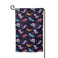 thumbnail image 1 of Zufioo Cartoon Dinosaur Print Garden Decoration Flags, Sun-resistant and Wrinkle-resistant Flags, Balcony, Terrace, Garden Decorations, Home Decorations-One Size, 1 of 5