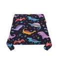 thumbnail image 1 of Zufioo Cartoon Dinosaur Print Square Decorative Tablecloth, Wrinkle-resistant, Waterproof and Oil-resistant Tablecloth Coffee Table Cloth, Suitable for Restaurants-60"x60", 1 of 8