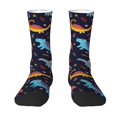 thumbnail image 1 of Zufioo Cartoon Dinosaur Print Thigh High Socks,Knee High Socks For Women and men,Over the Calf Tube Socks.Athletic Socks, 1 of 6