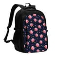 thumbnail image 1 of Zufioo Cartoon Donut Planets Print USB Backpack, Multi-Pocket Design Ergonomic Construction Travel Bag Work Bag, Unisex, 1 of 1