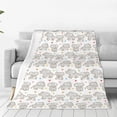 thumbnail image 1 of Zufioo Cartoon Elephant and Heart Fleece Blanket Queen Size,Plush Bed Blanket,Ultra Soft Throw Blanket,Plush Fuzzy Cozy Blanket Perfect for Bed,Couch-40"x30", 1 of 7