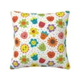Zufioo Cartoon Flowers Decorative Throw Pillow Covers Home Decor,Sham