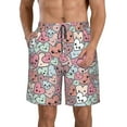thumbnail image 1 of Zufioo Cartoon Hearts for Men's Casual Beach Shorts, Sports Fitness Quick-drying Drawstring Shorts with Pockets for Home Wear-XX-Large, 1 of 6