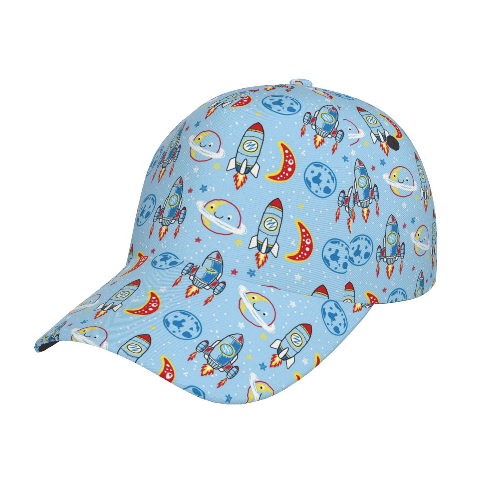 Zufioo Cartoon Rocket With Space Baseball Cap Hats for Men and Women ...