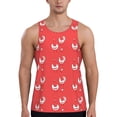 thumbnail image 1 of Zufioo Cartoon Rooster Print Men's Vest, Sleeveless Quick-drying Muscle T-shirt, Suitable for Sports Fitness, Home Leisure Wear-Small, 1 of 7
