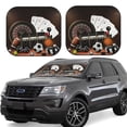 thumbnail image 1 of Zufioo Casino And Sports Print Folding Car Windshield Sun Visor, Anti-ultraviolet Sun Visor, Suitable for Trucks, Vans Car Accessories-Large, 1 of 6