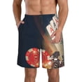 thumbnail image 1 of Zufioo Casino Poker Chips for Men's Casual Beach Shorts, Sports Fitness Quick-drying Drawstring Shorts with Pockets for Home Wear-3X-Large, 1 of 6