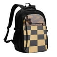 thumbnail image 1 of Zufioo Chess Board With Pawns Print USB Backpack, Multi-Pocket Design Ergonomic Construction Travel Bag Work Bag, Unisex, 1 of 1