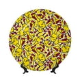 thumbnail image 1 of Zufioo Chicken Cartoon Print Bone China Decorative Plate, Ceramic Dinner Plate with Stand Ceramic Decoration Homewares-8in, 1 of 6