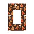 thumbnail image 1 of Zufioo Christmas Gingerbread Cookies Print Switch Wall Plate, Dustproof and Heat-resistant Decorative Wall Switch Cover, Suitable for Residential and Commercial Areas-Mid-size, 1 of 3