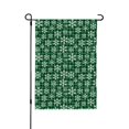 thumbnail image 1 of Zufioo Christmas Pattern At Buffalo Plaid Print Double Sided Garden Flag, Outdoor Decorative Flag, Garden Yard Flag, Ideal Home Decoration-12.5"x18", 1 of 9