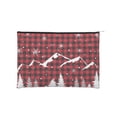 thumbnail image 1 of Zufioo Christmas Tree Buffalo Plaid Print DuPont Paper Portable Toiletry Bag, 8.9x6.5 inch Zippered Hand-held Paper Cosmetic Bag Storage Tool Kit, 1 of 7