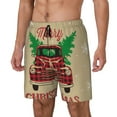 thumbnail image 1 of Zufioo Christmas Vintage Red Truck Mens Swimsuit Trunks with Compression Liner,Quick Dry Sports suit,Beach Board Shorts with Pockets,Bathing Suits-Large, 1 of 6