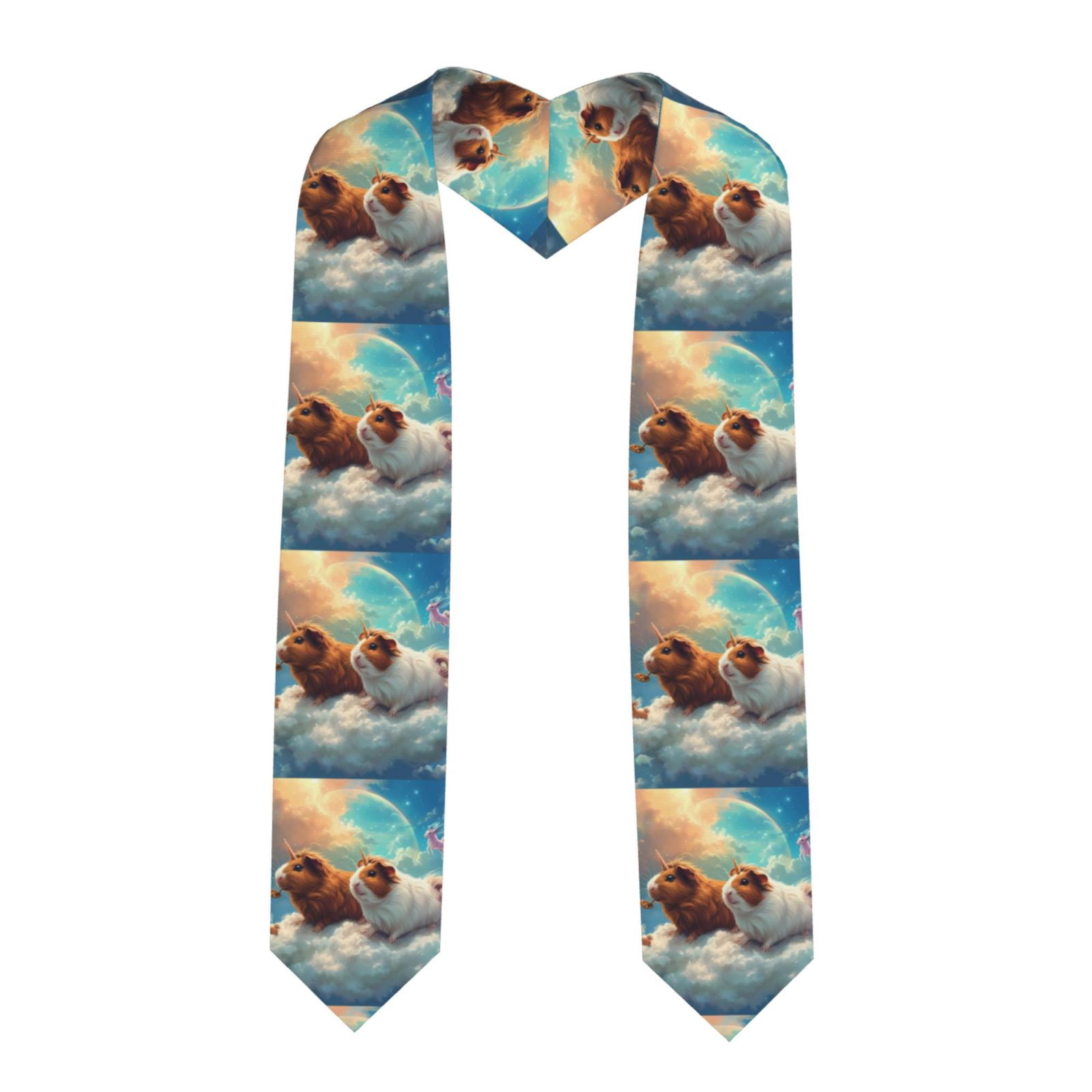 Zufioo Cloud Guinea Pig Print Graduation Shawl Ribbon, Graduation ...
