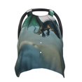 thumbnail image 1 of Zufioo Cloud Sky Green Dragon Print Baby Stroller Seat Nursing Cover, Baby Stroller Canopy Seat Cover Breastfeeding Cover, Suitable for Indoor and Outdoor-One Size, 1 of 9