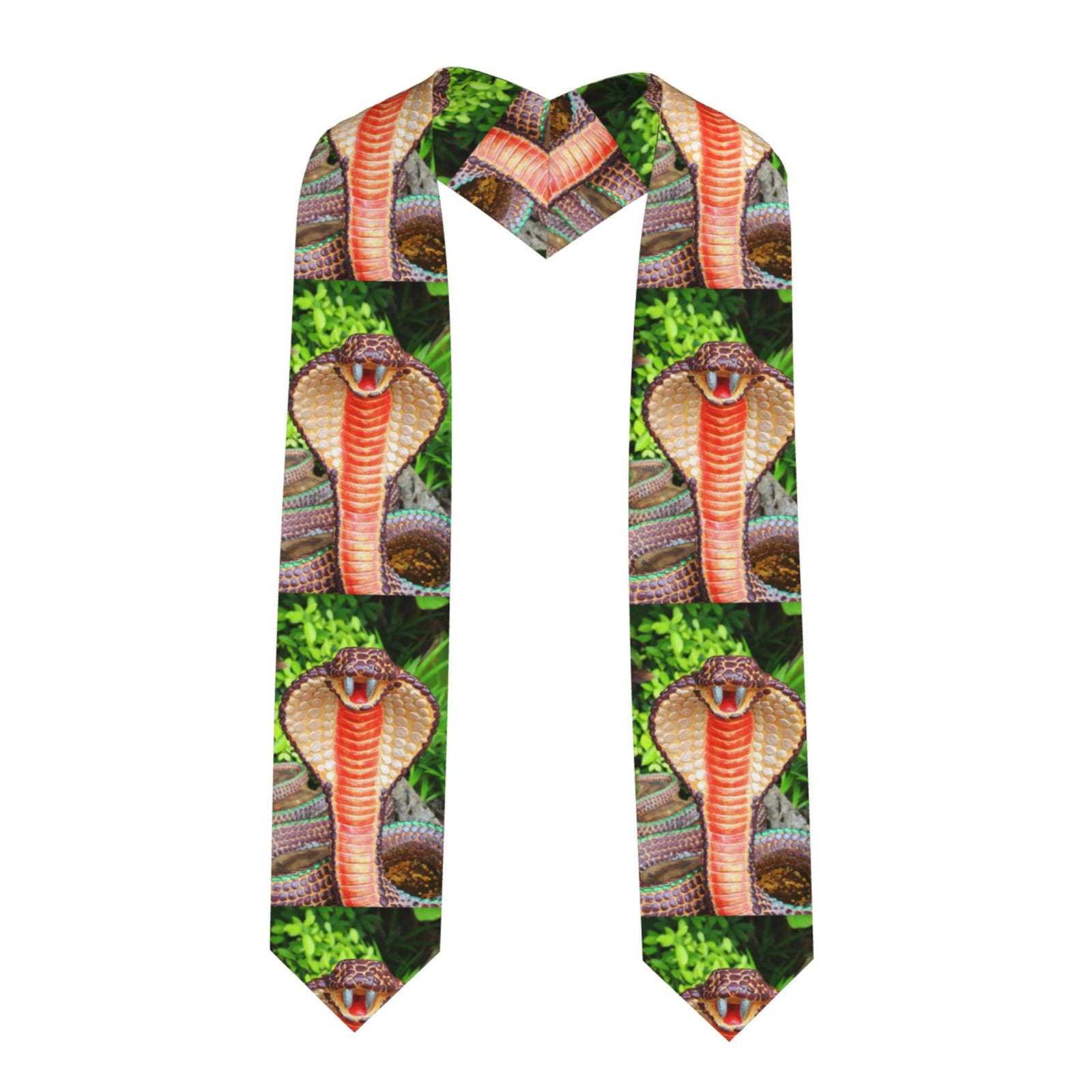 Zufioo Cobra Snake Print Graduation Shawl Ribbon, Graduation Ribbon for ...