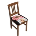 thumbnail image 1 of Zufioo Coffee Gnome (1) Print Square Chair Cushion Protector, Strap-on Cushion Cover Suitable for Home, Hotel, Banquet-Six Piece, 1 of 7