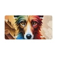 thumbnail image 1 of Zufioo Colorful Art Dog Print Car Aluminum Front License Plate, 12x6 Inch Decorative Personalized Car License Plate Car Accessories, 1 of 8