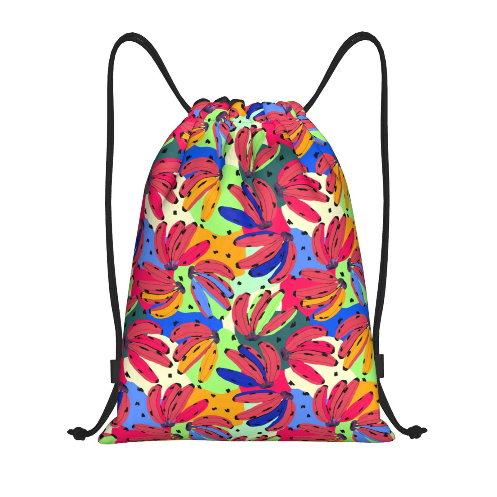 Zufioo Colorful Bananas Sports Cinch Sack Gym String Bags Machine ...