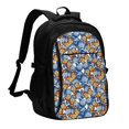 thumbnail image 1 of Zufioo Colorful Butterfly1 Print USB Backpack, Multi-Pocket Design Ergonomic Construction Travel Bag Work Bag, Unisex, 1 of 1