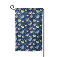 thumbnail image 1 of Zufioo Colorful Cartoon Shark Print Garden Decoration Flags, Sun-resistant and Wrinkle-resistant Flags, Balcony, Terrace, Garden Decorations, Home Decorations-One Size, 1 of 7