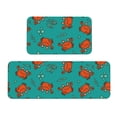 thumbnail image 1 of Zufioo Colorful Crab 2PCS Kitchen Mats for Floor,Home Decor Cushion, 2PCS Kitchen Rugs,Anti Fatigue Mats for Kitchen Floor,Waterproof Kitchen Rug Set, 1 of 6