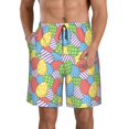thumbnail image 1 of Zufioo Colorful Easter eggs for Men's Casual Beach Shorts, Sports Fitness Quick-drying Drawstring Shorts with Pockets for Home Wear-XX-Large, 1 of 6