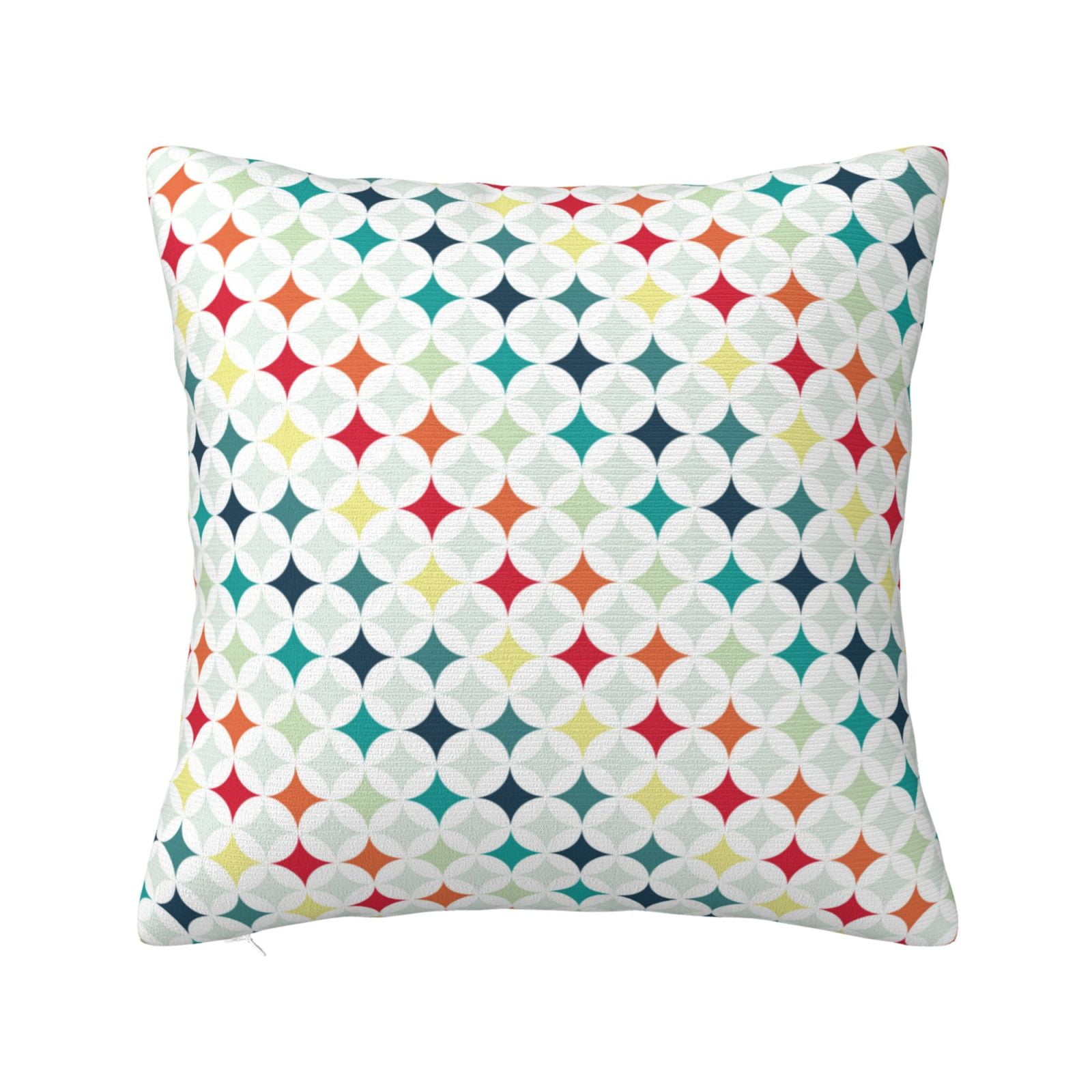 Zufioo Colorful Geometric Decorative Throw Pillow Covers Home Decor