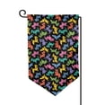 thumbnail image 1 of Zufioo Colorful Geometric Dog Print Garden Decoration Flags, Sun-resistant and Wrinkle-resistant Flags, Balcony, Terrace, Garden Decorations, Home Decorations-One Size, 1 of 7