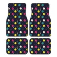 thumbnail image 1 of Zufioo Colorful Ping Pong Rackets Print Car Floor Mats Four-piece Set, Car Interior Accessories - Corrosion-resistant, Non-Slip, Suitable for Cars, Trucks, Vans, 1 of 7