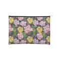 thumbnail image 1 of Zufioo Colorful Roses Print DuPont Paper Portable Toiletry Bag, 8.9x6.5 inch Zippered Hand-held Paper Cosmetic Bag Storage Tool Kit, 1 of 7