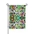 thumbnail image 1 of Zufioo Colorful Tie Dye Stained Glass Print Double Sided Garden Flag, Outdoor Decorative Flag, Garden Yard Flag, Ideal Home Decoration-12.5"x18", 1 of 9