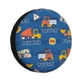 thumbnail image 1 of Zufioo Construction Vehicles Print Car Tire Dust Cover, Adjustable Tire Protector Cover Anti-UV, Car Accessories for Trucks, SUVs, Vans-14 inch, 1 of 6