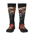 thumbnail image 1 of Zufioo Cool Tiger Print Long High Thigh Socks Knee-High Warm Stocking Women Boot Sock Leg Warmer High Socks for Daily Wear, Cosplay, 1 of 6