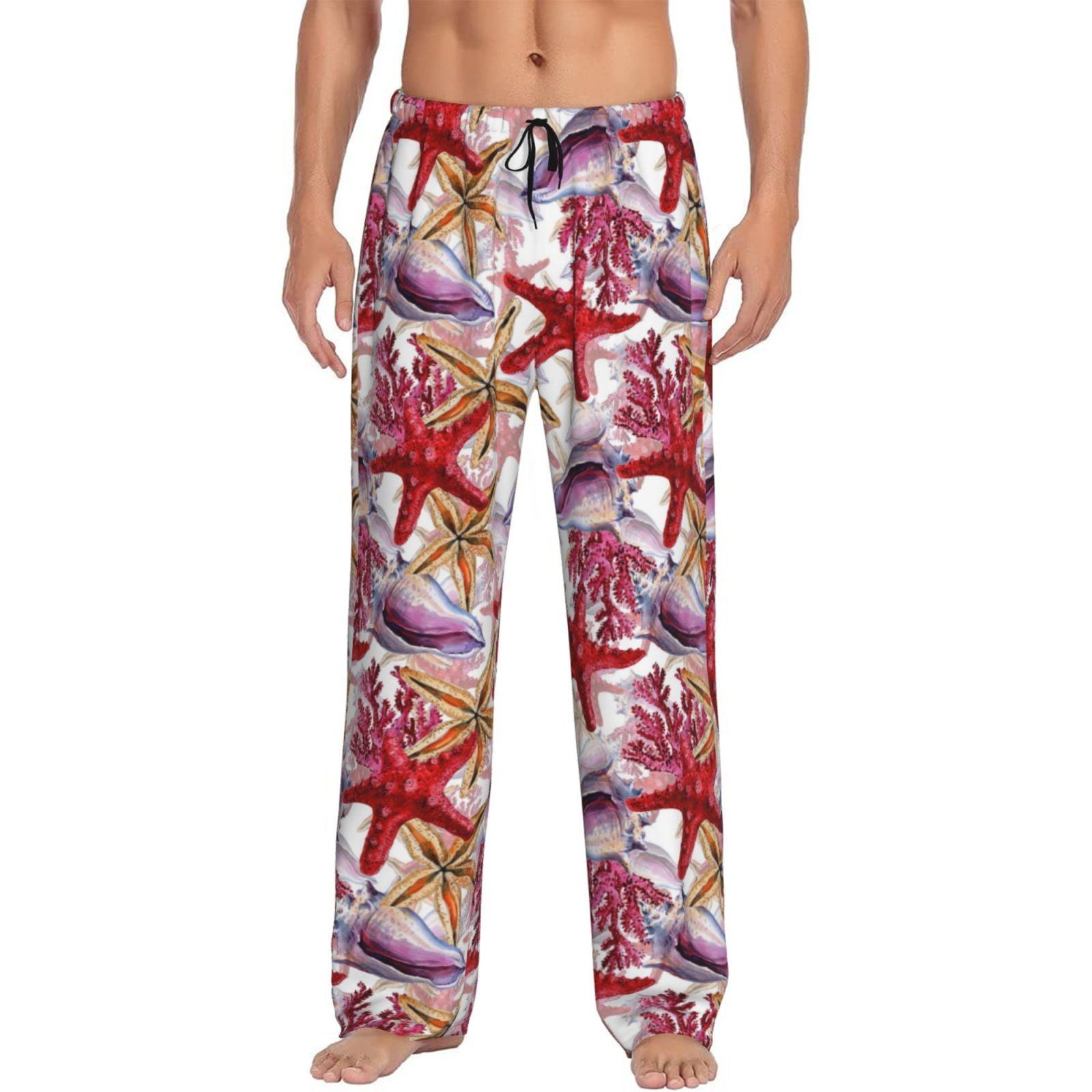 Zufioo Coral Reef Mens Pajama Pants Sleep & Lounge Pants Sleepwear
