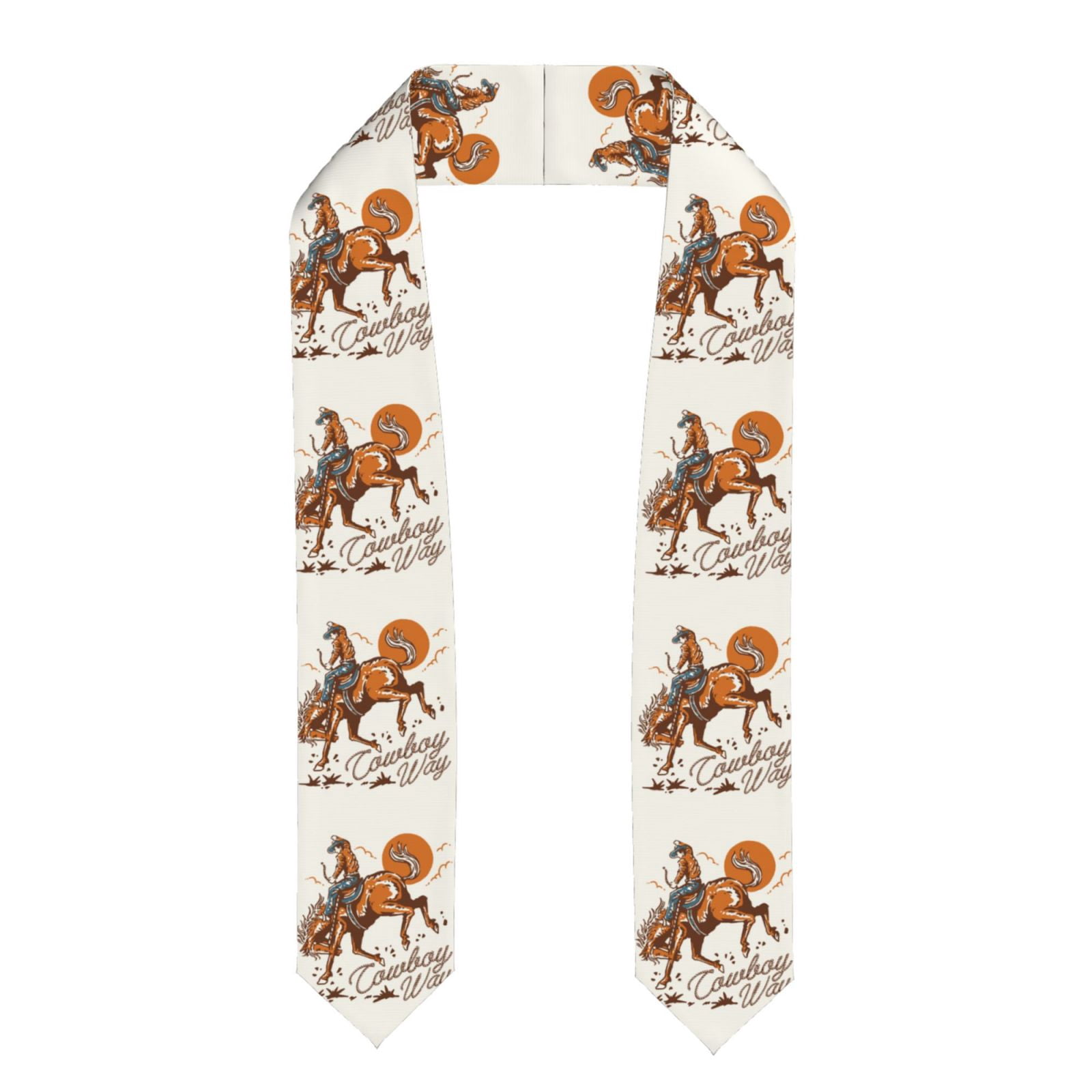 Graduation Rivan No Rideng Zufioo Cowboy Riding Horse Print Graduation Shawl Ribbon, Graduation ...