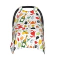 thumbnail image 1 of Zufioo Crabs Shrimps Print Baby Stroller Seat Nursing Cover, Baby Stroller Canopy Seat Cover Breastfeeding Cover, Suitable for Indoor and Outdoor-One Size, 1 of 9