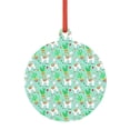 thumbnail image 1 of Zufioo Cute Alpaca 1 Print Large Acrylic Christmas Ornaments, Suitable for Christmas Tree Christmas Holiday Party Pendant Decorations-Round Shape, 1 of 7