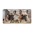 thumbnail image 1 of Zufioo Cute Bulldogs Apply Print Car Aluminum Front License Plate, 12x6 Inch Decorative Personalized Car License Plate Car Accessories, 1 of 8