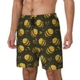 Zufioo Cute Cartoon Bees Mens Swimsuit Trunks with Compression Liner